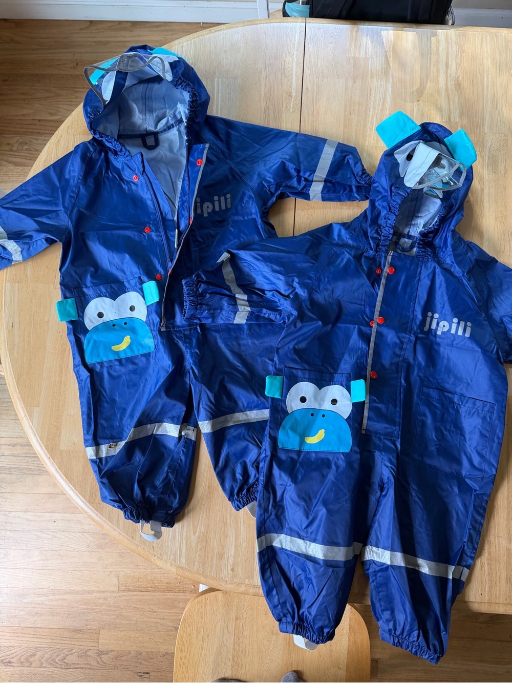 Bundle of 2 Kids Toddler Rain Suits Size S (Ages 1-3, 2T/3T) - Blue, Waterproof
